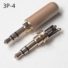 DIY 골든 4P 3.5mm 이어폰 암 소켓 4 극 플매트 카펫 러그 수 오디오 스테레오 잭 나사 너트 커넥터 PJ-3992 개, 01 4pieces, 11 3P male-orange, 3개