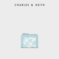 찰스앤키스 CHARLES&KEITH CK6-10770548 배색 아가일 미니 반지갑