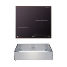 LG 디오스 인덕션 빌트인 3구 전기레인지 미라듀어 글라스 본품 + 프리스탠딩 자재 15cm 방문설치, BEI3MQOA