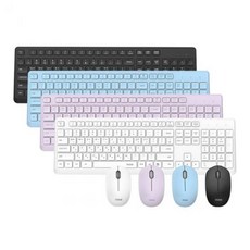 INOTE KM730R 무선 키보드 마우스 세트 (화이트) 키보드+마우스세트-무선 키보드+마우스세트, 선택없음, 선택없음, 텐키리스