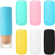 루소피 6Pcs 세면도구용 실리콘 여행용 슬리브 뚜껑 누수 방지 병 세면도구 여성 여행 액세서리용 필수품