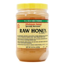 Ys Bee Farms 생 꿀 Raw Honey 22oz, 623g, 1개