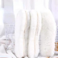 키높이깔창 따뜻한 모조 토끼 모피 깔창 플러시 부드럽고 두껍고 신발 액세서리 푹신한 겨울, 41, 03 White