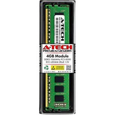 에이테크 서버 32GB 키트 (4x8GB) 2Rx8 PC3L-12800E DDR3 1600MHz ECC Unbuffered UDIMM 240핀 듀얼 랭크 DIMM 1.35V 워, 4GB 2Rx8, PC3-8500 1.5V