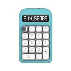 아지오 계산기 무선 BT5 넘버패드 계산기 7색상, 민트 데이지