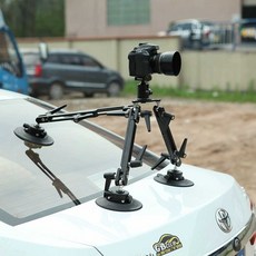 DSLR 흡착식 마운트 카메라 차량 고정 거치대 촬영, 1개, 완충장치(프리짐벌)