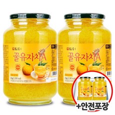담터 담터 꿀유자차A 2kgX2개+전용안전포장, 2kg, 2개