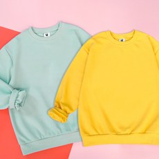 골든래빗 아동용 컬러 무지 맨투맨