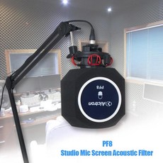 YouTube Professional Alctron PF8 스튜디오 용 마이크 스크린 어쿠스틱 필터 데스크탑 녹음 마이크 소음 감소 윈드 스크린|마이크|, CHINA