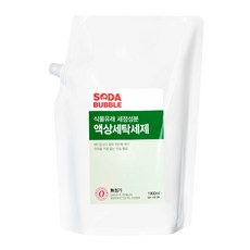 콩세알 소다버블 액상세탁세제 보충용 1900ml, 원트 1, 1.9l