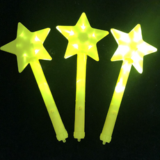LED 별봉 야광별봉 콘서트 파티용품, 3개, 노랑