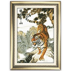 호랑이십자수도안