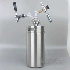 맥주케그 디스펜서 캠핑 가정용 캠핑맥주 거품기 수제 생맥주, 2. 3.6L 맥주통 세트