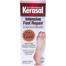 Kerasal 인텐시브 풋 리페어 연고 1oz (4 팩), 단일상품