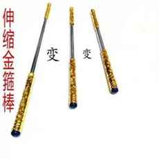 일기토용 청룡언월도 나무보검 완구 완구용 청룡보검 전국 패키징 통나무 죽검 목검목제 장난감 관공 관우 여의봉, 스테인리스 신축 금테봉