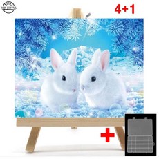 토끼보석십자수