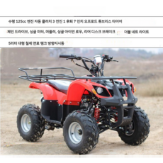 사륜오토바이 사발이 농사용 노인용 바이크 농업용 ATV, (패키지A)