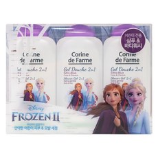 코린드팜 겨울왕국 바디워시 샴푸 250ml 3개입 세트 어린이 샤워용품, 1set