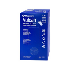 메디컴 불칸 니트릴 장갑 150 매 - 대형 Medicom Vulcan Nitrile Gloves 150ct - Large