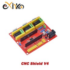 CNC 또는 보드 DRV8825 A4988 드라이버 3D V4 아두이노용 타각기 프린트 V3, CNC Shield V4, 1개