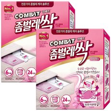 컴배트 좀벌레싹 방충제 아로마향 서랍장용 24개입, 12g, 2개