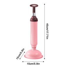 고압뚫어뻥 욕실용 변기 플런저 고압 욕실 뚜러뻥 배수 막힘 제거 도구 공기 가정 용품, 없음
