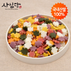 꽃 떡국떡 오색떡국 꽃모양 떡국떡, 1개, 500g