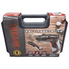 REaim 萊姆 4.8V充電鑽起子機45件組, 3.5Nm扭力 轉換把手 Cordless Screwdriver, 本品(無追加電池), 1組
