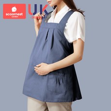 전자파차단 초기 전자파 차단 앞치마 담요 작업 옷 방사선 방어 보호, 노버튼-네이비, 1개