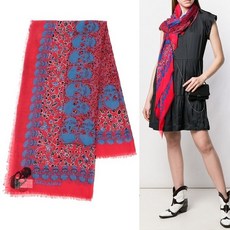[Zadig & Voltaire]쟈딕앤볼테르 케리 가든 스컬 스카프 SHAF0801F_RED