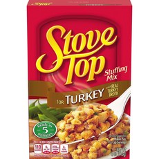 Stove Top Stuffing Mix Turkey 6 Ounce (Pack of 2) 스토브 탑 스터핑 믹스 터키 6온스(2팩), 170g, 2개