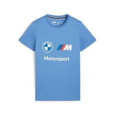 PUMA 아동용 Bmw M 모터스포츠 아동용 에센셜 로고 티셔츠 블랙 Fh23, Pro Blue-m 색상_X-Small