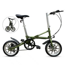 바이크스시티 접이식 초경량 휴대용 14인치 자전거 미니벨로