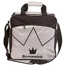 Brunswick Bowling Products Brunswick Blitz Single Tote Bowling Bag, Silver_One Size, Silver