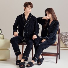 365Lifestyle 남여 겨울 여자 남자 벨벳 홈웨어 파자마 잠옷 상하의 세트