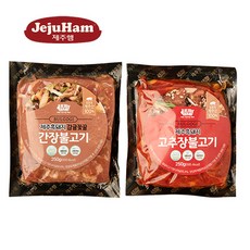 제주흑돼지로 만든 불고기 2종 간장불고기3 고추장불고기3 각 250g, 1개