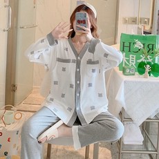 임산부 잠옷 임부잠옷 수유잠옷 임산부잠옷 수유복 홈웨어 새로운 감금 의류 봄과 여름