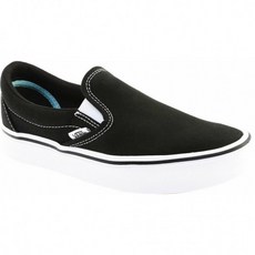 NEW Mens VANS COMFYCUSH SLIP ON Black White CANVAS Skate Shoes AUTHENTIC IN BOX