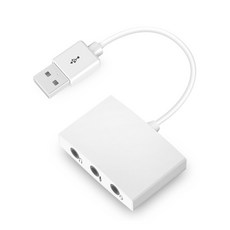 외부 USB 사운드 카드 7.1 채널 오디오 어댑터 3.5mm 스테레오 헤드셋 마이크 라이브 사운드 카드 3 in 1 Jack for PC