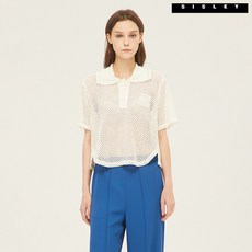 시슬리 데이지 카라 니트 SAWS53231 WH