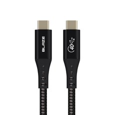 블레이즈 USB4 케이블 40Gbps 100W 8K 썬더볼트 U41, 1M