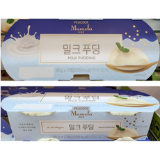 피코크 마몰로 밀크푸딩 180g, 아이스팩 포장, 1개