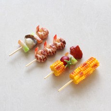 미니꼬치모형4p셋트 6cm 음식모형소품, 1개