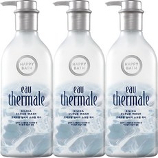 해피바스 오떼르말 실리카 스크럽 워시 650ml 바디워시, 3개, 650g