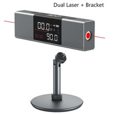 atuman li1 레이저 각도기 디지털 경사계 각도 측정 레벨링 미터 각도 눈금자 type-c 충전 레이저 측정 도구, 듀얼(브래킷 포함),