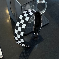 체커보드머리띠