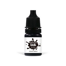 이달템 만년도장 선생님도장 칭찬도장 리필 잉크 수성 지류용, 5ml, 1개, 블랙