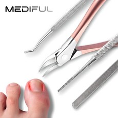 메디플 파고드는 발톱 셀프 홈케어 도구 고급형, 1세트, 4종 1세트, 4종