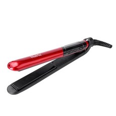 고데기 electric silk hair straightener iron내부단추 컬링 매직기, 기본, T01-레드
