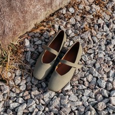 로서울 Rowie Mary jane shoes Fabric Olive 388722